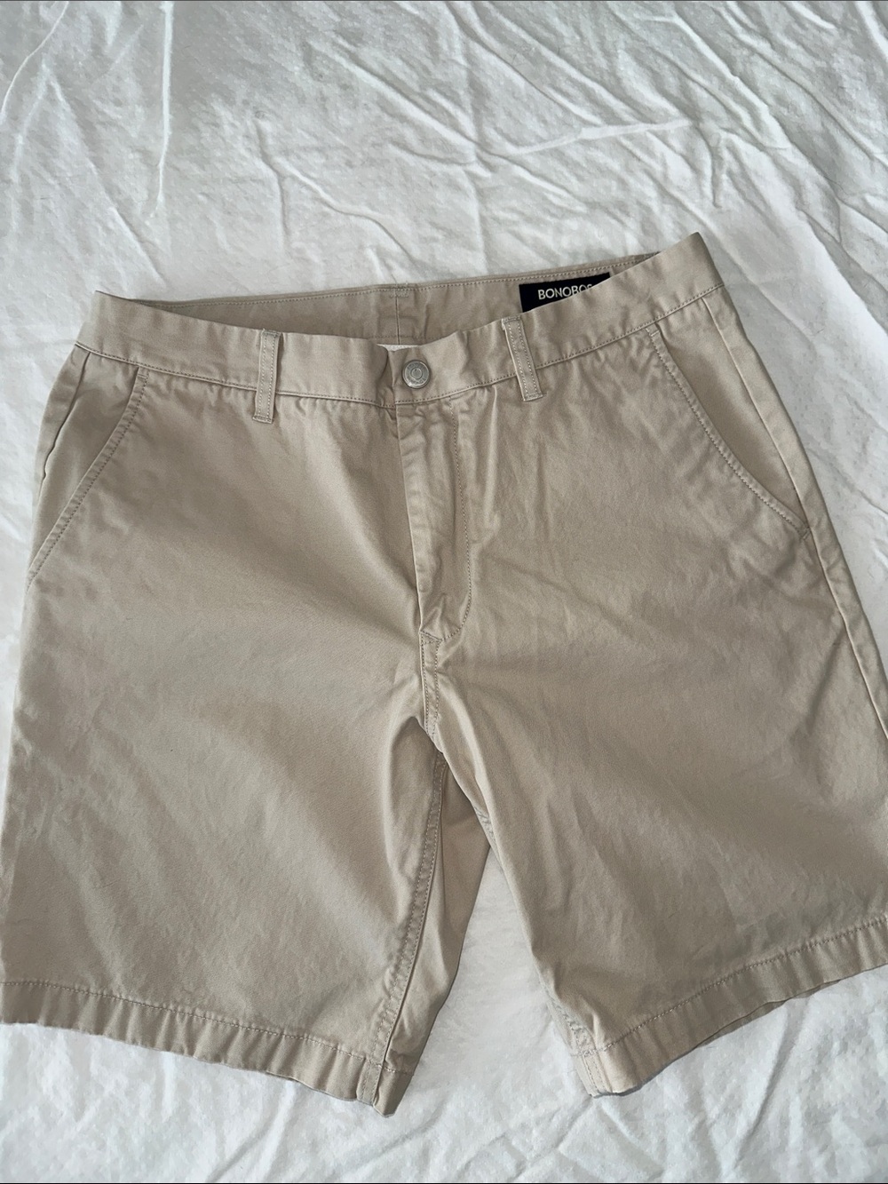Men’s Bonobos light tan khaki shorts - 34